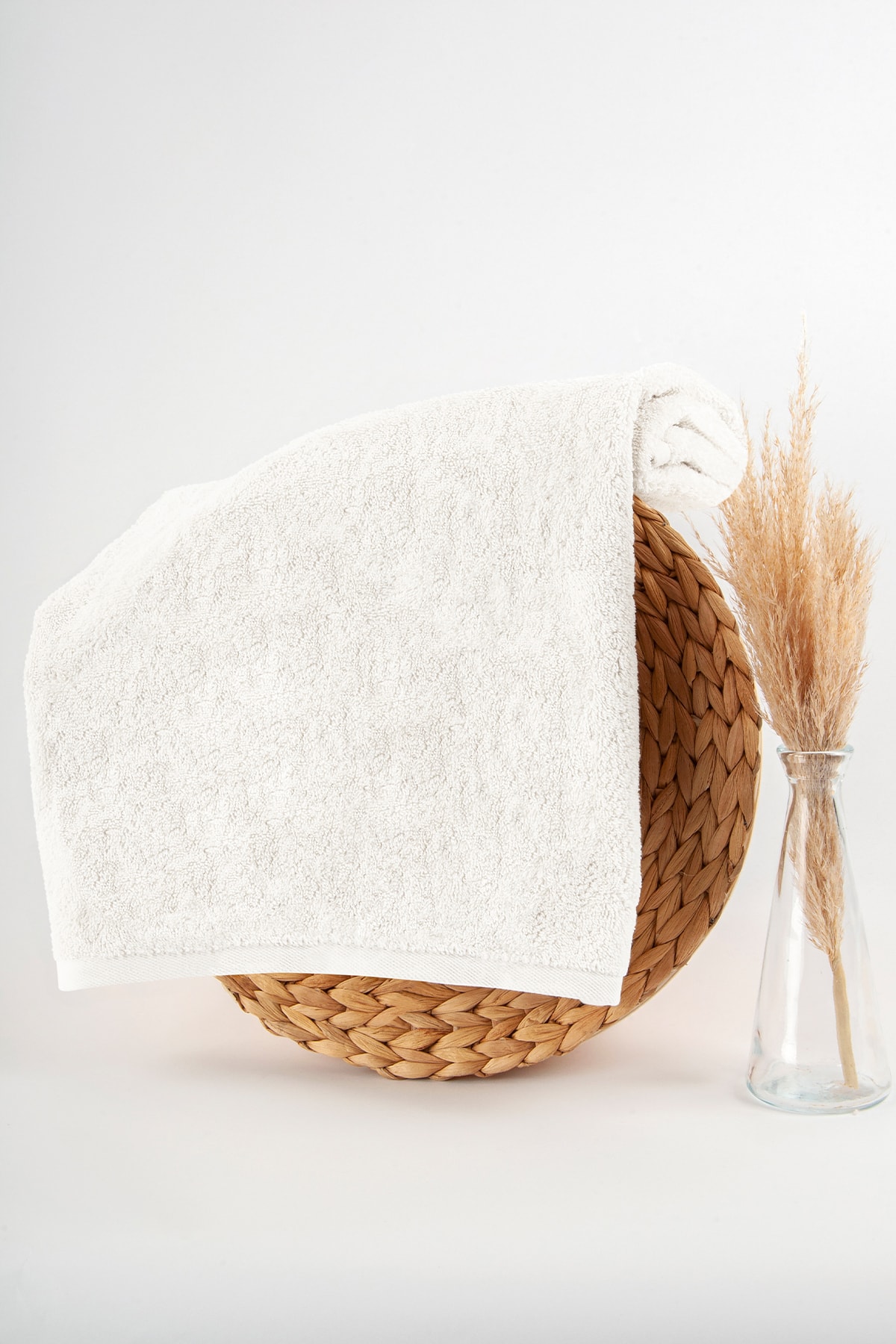 Nazik Home 500gr Bambu Havlu 50 X 90 Yüz Havlusu Krem Renk