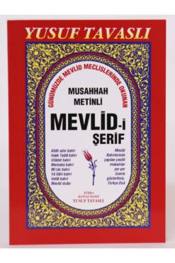 Tavaslı Yayınları Mevlid-i Şerif (günümüzde Okunan Şekliyle)
