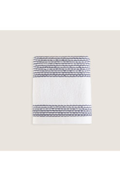 Chakra Albera El Havlusu 30x50 cm Beyaz/Marin Mavi