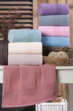 MARLA HOME Velmora 8'li El-Yüz Havlusu Seti | %100 Pamuk | 50x90 cm