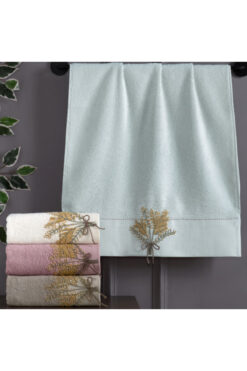 Altınbaşak Laurel Bambu Nakışlı El Havlusu 4'lü - 50*90cm