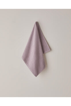 English Home Stripe Pamuk Yüz Havlusu 50x70 cm Gül Kurusu