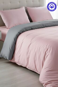 Sheri Home Tekstil Pure Gül Kurusu Çift Kişilik Nevresim Seti(YORGAN KILIFI 2 Lİ YASTIK KILIFI) %100 Pamukmürdüm