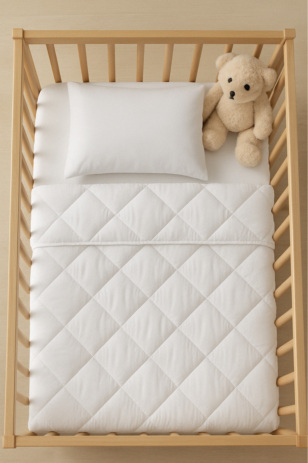 NANOSOFT Bebek Yorganı 95x145 Cm + 1 Adet Bebek Yastığı - Görsel 2