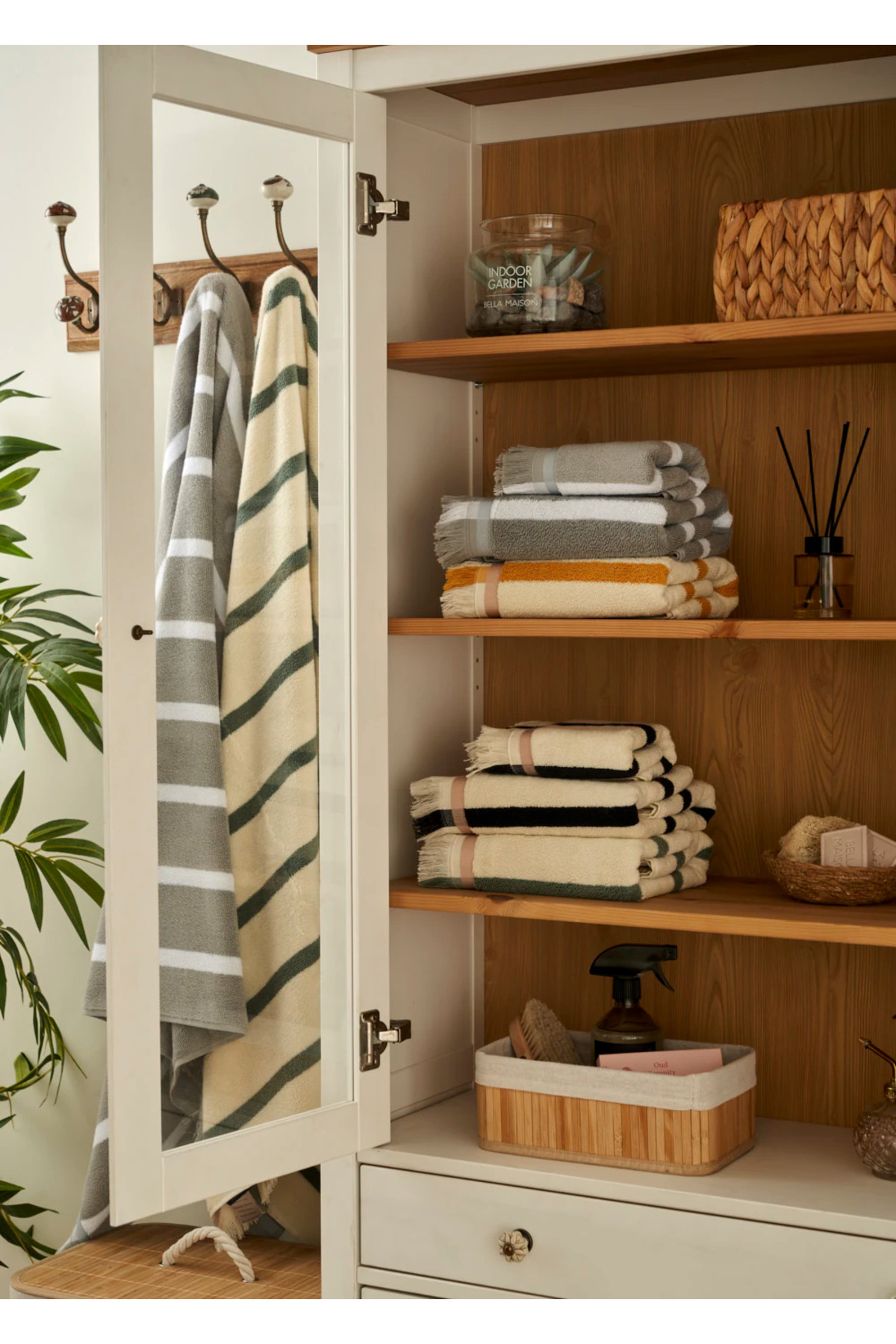 Bella Maison %100 Pamuk Ella Banyo Havlusu Krem (90x150 cm) - Görsel 3