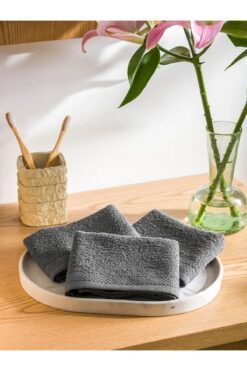 LC Waikiki HOME Gri Pamuklu El Havlusu 3'lü 30x50 Cm