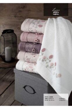 Genel Markalar Penye Nakışlı 6'lı Havlu Seti 50x90 Luiza