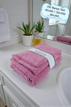 Arte Cotone Elite 3’lü Banyo Havlu Seti | El Yüz & Vücut Havlusu