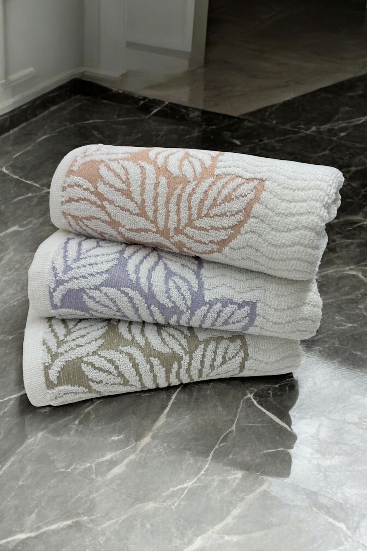 HAVLULAND TREND HOME 3'LÜ %100 PAMUK 50X90 CM EL YÜZ HAVLUSU - Görsel 3