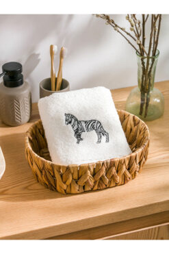 LC Waikiki LCW HOME Ekru Nakışlı Yüz Havlusu 50x80 Cm