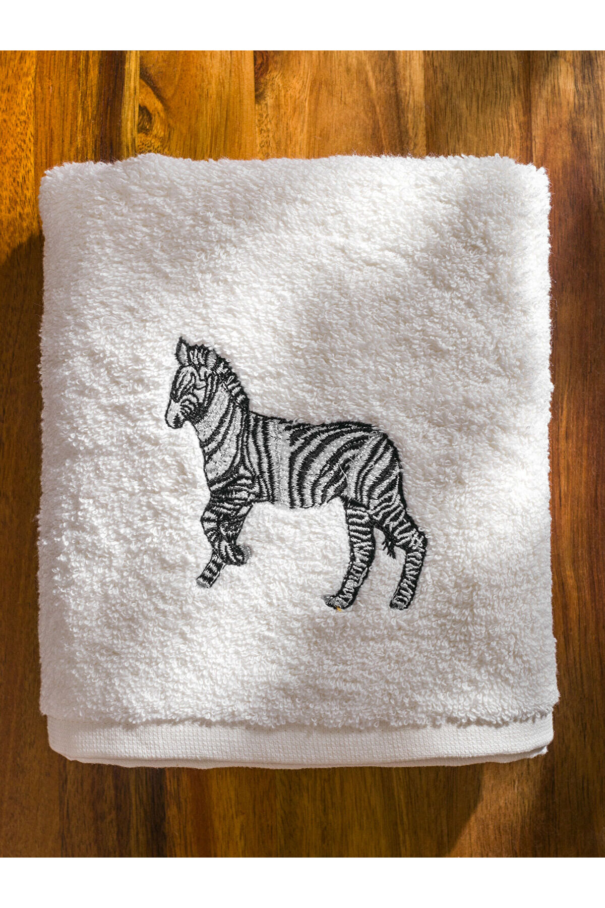 LC Waikiki LCW HOME Ekru Nakışlı Yüz Havlusu 50x80 Cm - Görsel 3