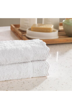 Schafer Home Benofisto 2 li Fistolu Havlu Seti-Beyaz