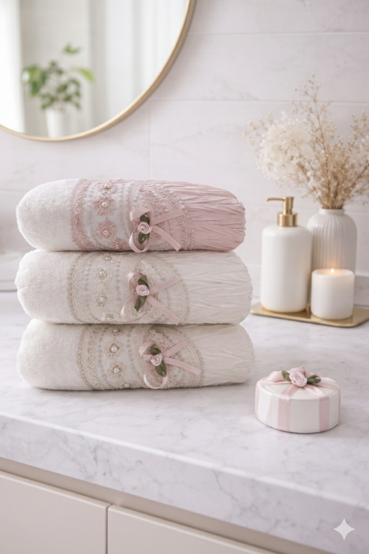 BAMİROSE 50 X 90 WEDDİNG GÜPÜRLÜ, İNCİLİ KADİFE HAVLU, ÇEYİZ HAVLUSU, NİŞAN, DÜĞÜN BOHÇA HAVLUSU, YÜZ HAVLUSU