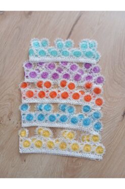 NUMİSTORE Iğne oyası beşli havlu kenarı