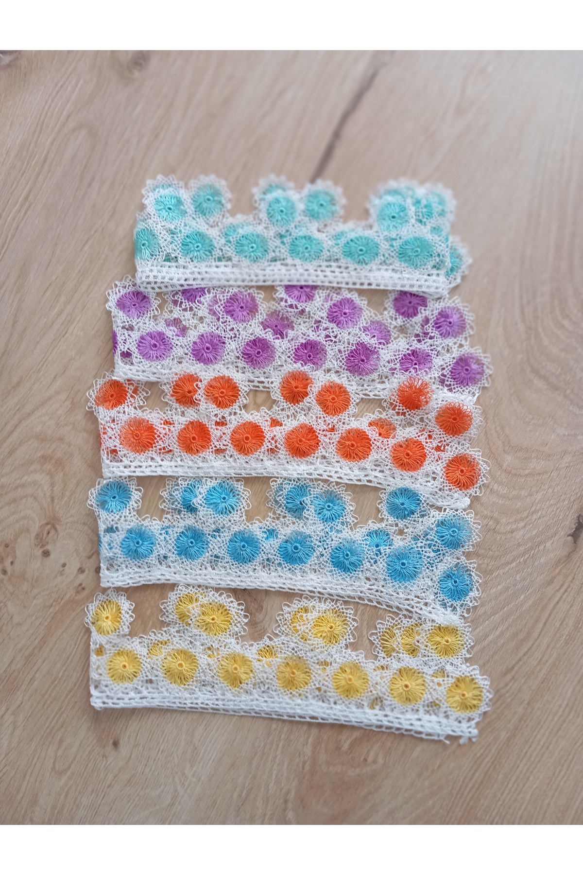 NUMİSTORE Iğne oyası beşli havlu kenarı