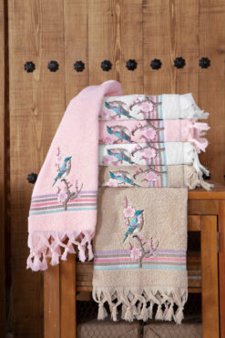 Arliva Home Asuman Nakıslı Havlu Bej 50x80