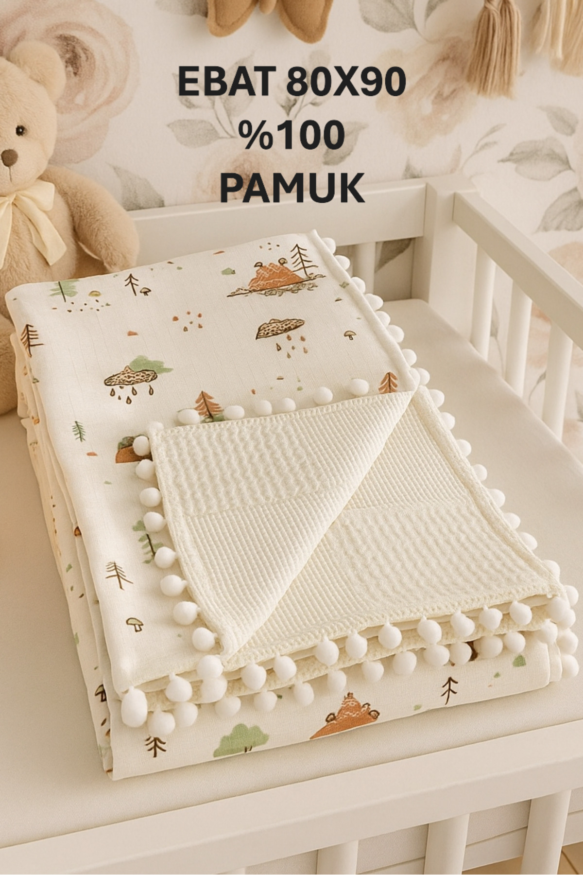 Findlay Baby MÜSLİN BATTANİYE PİKELİ ÇİFT KAT