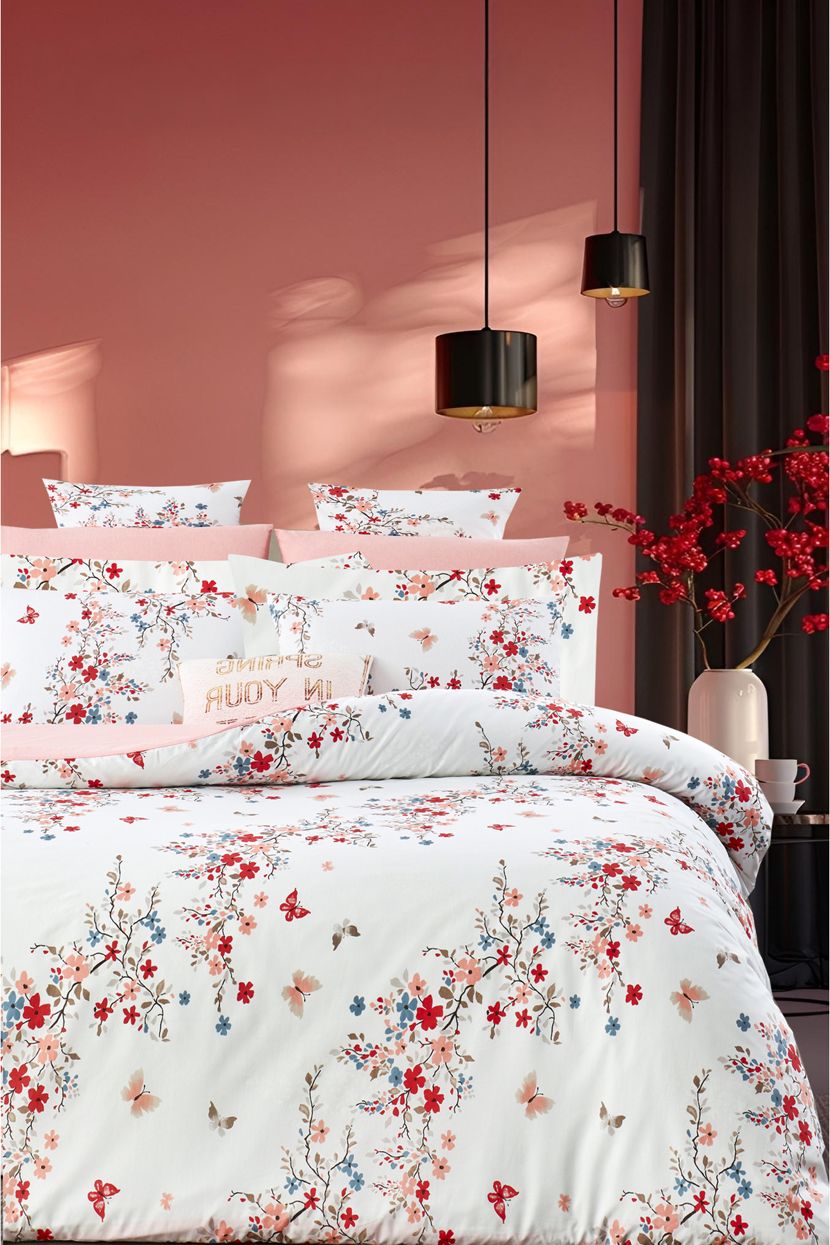 İQON Lastikli Çarşaflı Nevresim Takımı Tek Kişilik JUNGLE BEYAZ - Görsel 2