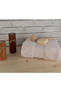 Baveno Pamuklu Yumuşak Waffle Bordürlü Renkli 60x110 cm El Yüz Havlusu