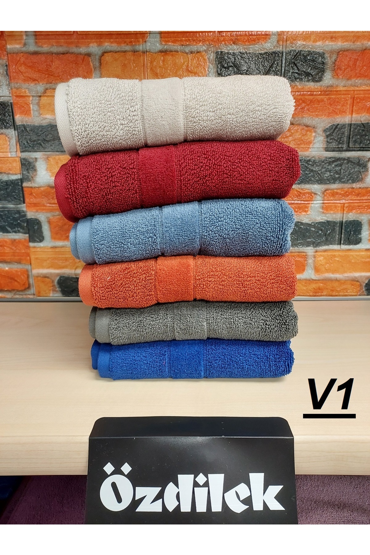 Özdilek Svv Border -6 LI- Kalın & Yumuşak El Yüz Havlusu (40x76) - v1 - Görsel 2