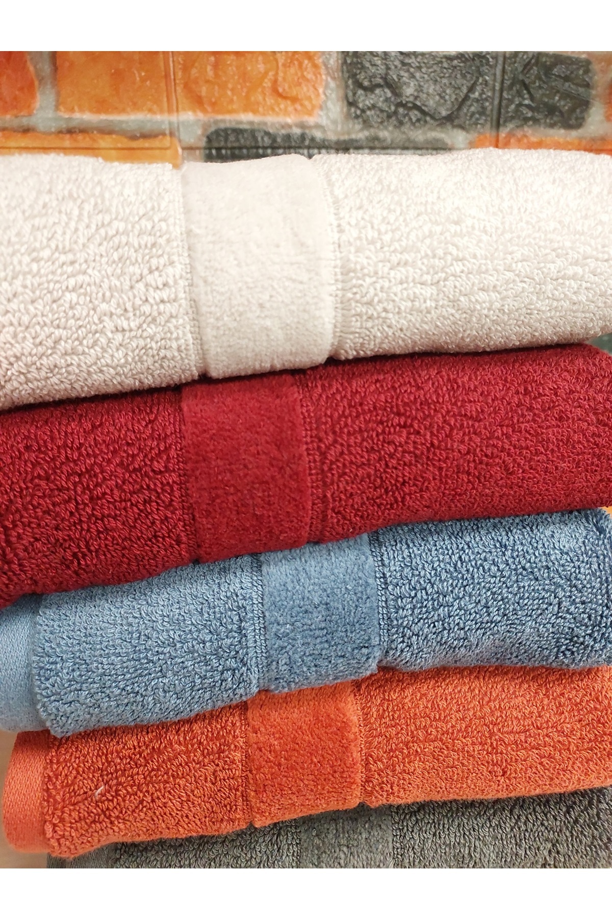 Özdilek Svv Border -6 LI- Kalın & Yumuşak El Yüz Havlusu (40x76) - v1 - Görsel 3