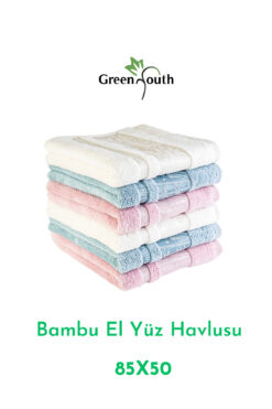 Green Youth Bambu 6'lı Lüks El ve Yüz Havlusu Seti +1 Hediye – Yüksek Emici, Doğal ve Antibakteryel 85*50