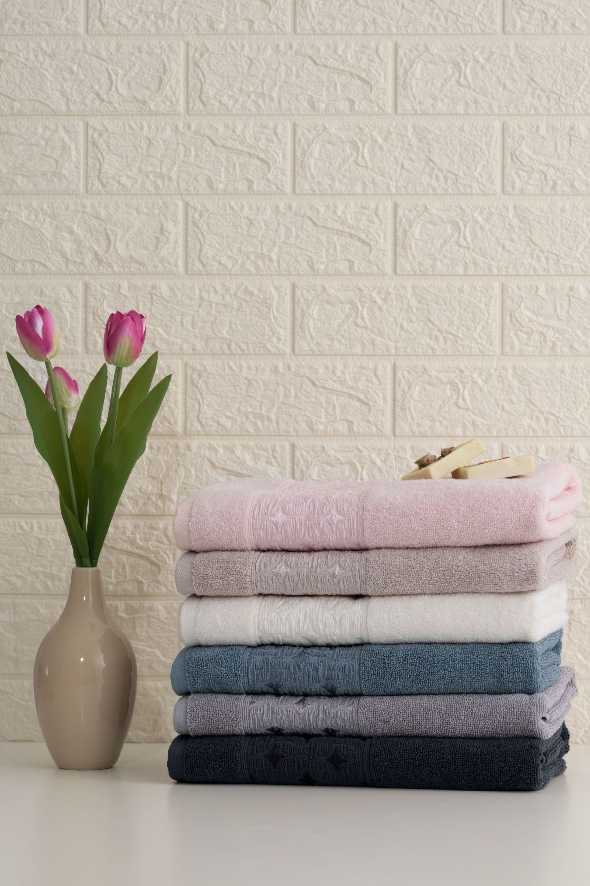 Soley | Oppolo | Extra Yumuşak Pamuk Eponj El / Yüz Havlusu - Görsel 2