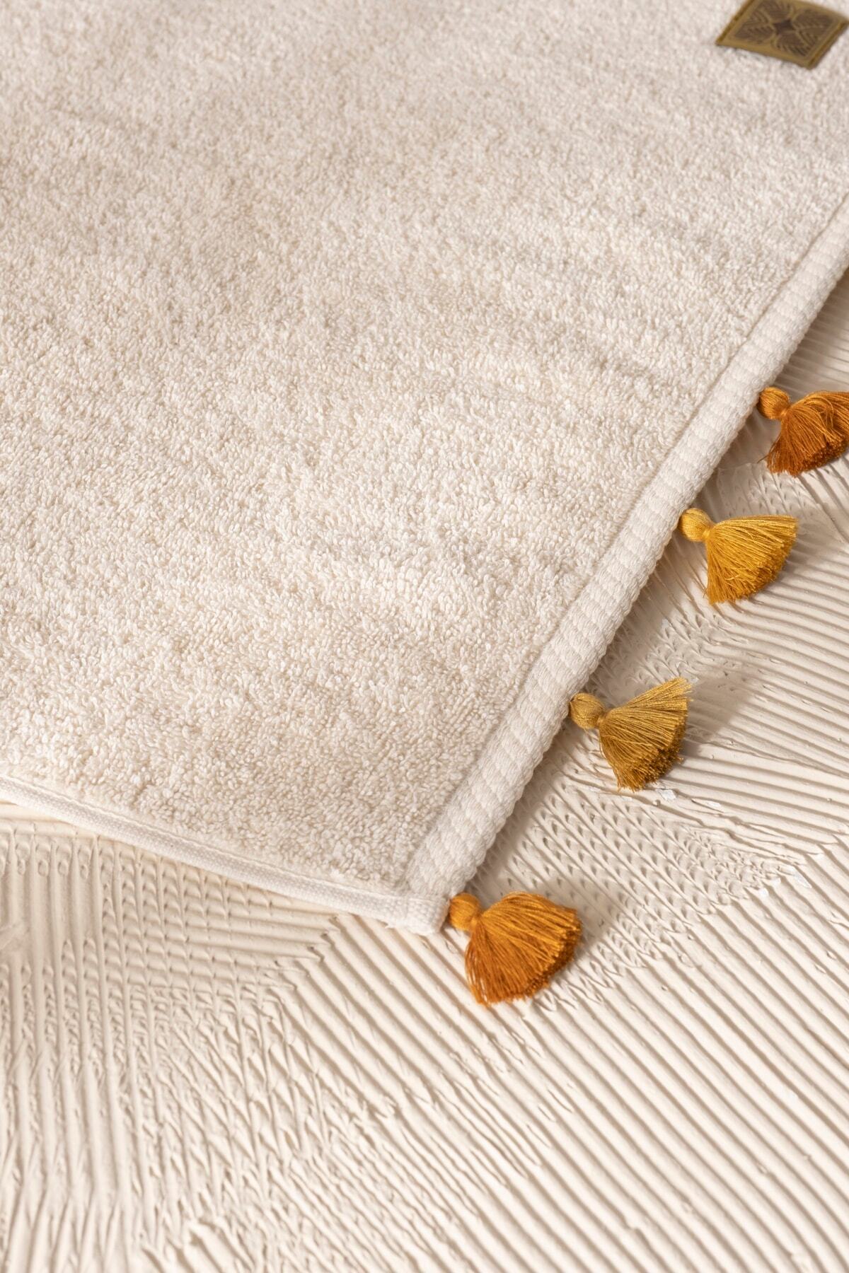 ARACHNE Hemp | Tekli | 50x90cm |50% Kenevir-50% Pamuklu Premium Püsküllü Havlu - Görsel 2