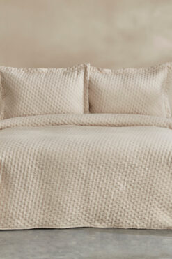 Karaca Home Breeze Soft Çift Kişilik Yatak Örtüsü Ekru
