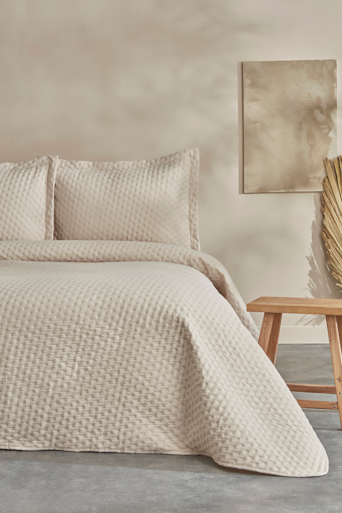 Karaca Home Breeze Soft Çift Kişilik Yatak Örtüsü Ekru - Görsel 2