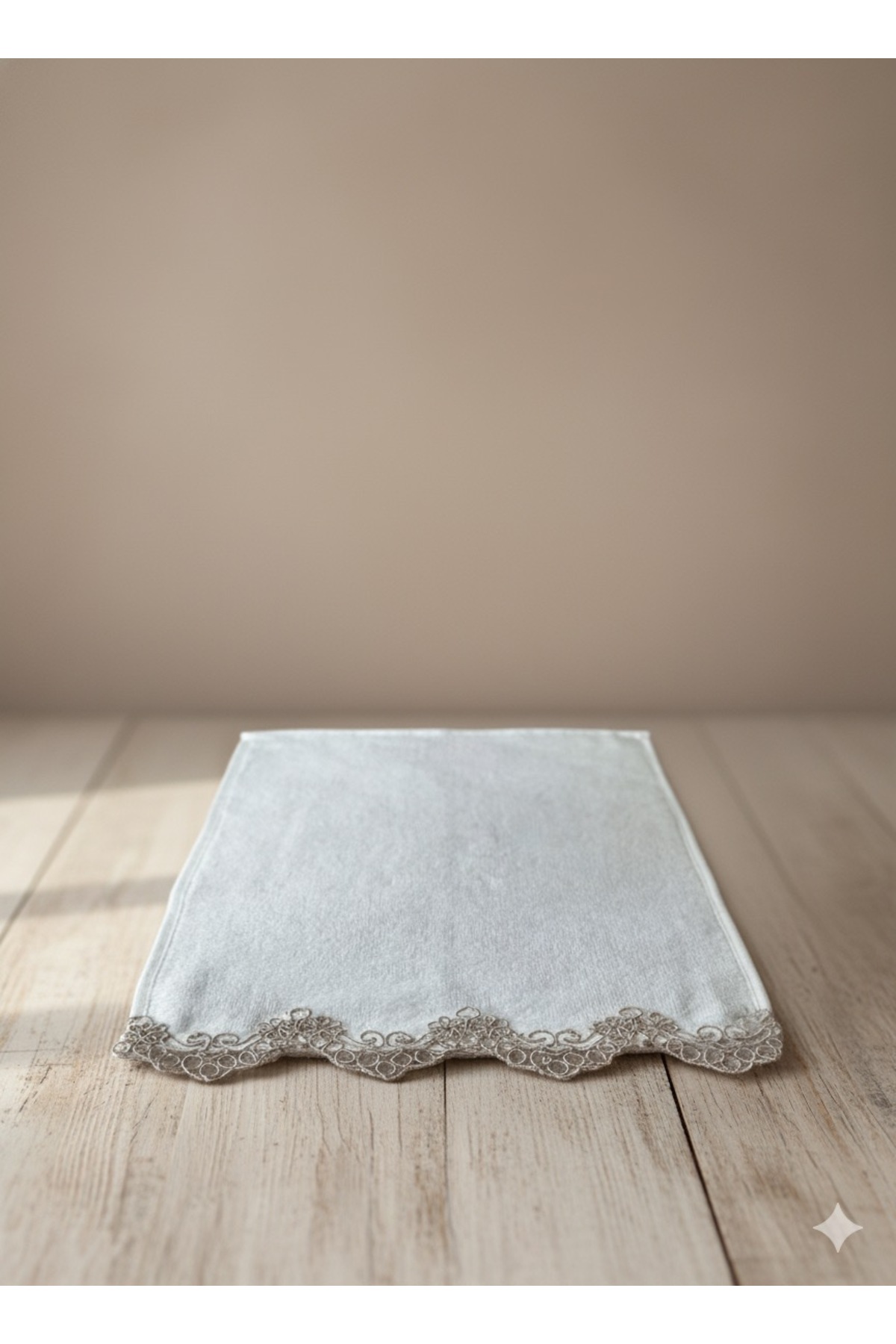 ARSEM EV TEKSTİL 12'li Dantelli Keseli Söz Nişan Düğün Araba Havlusu Hediyelik Havlu El Havlusu Mutfak Havlu 30x50 Cm - Görsel 2