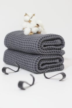 Moada %100 Pamuk Waffle El ve Yüz Havlusu Seti 2’li 50x90 cm – Ekstra Yumuşak, Ekstra Emici, Doğal Havlu