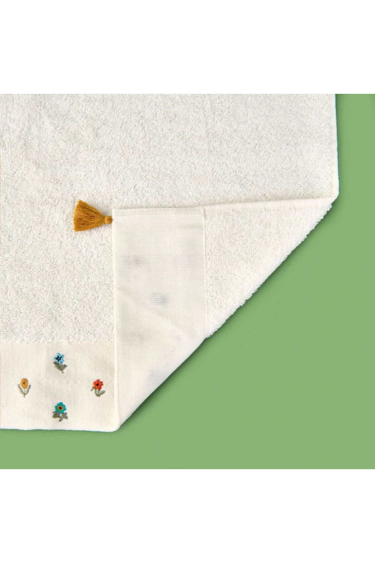 Evidea Soft Erbo Yüz Havlusu - Ekru - 50x90 cm - Görsel 3