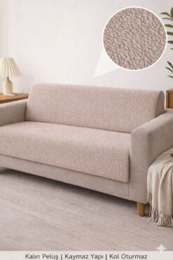 coverbox Kaymaz Taban Süngerli bohem Koltuk örtüsü - Çekyat Örtüsü 170x210