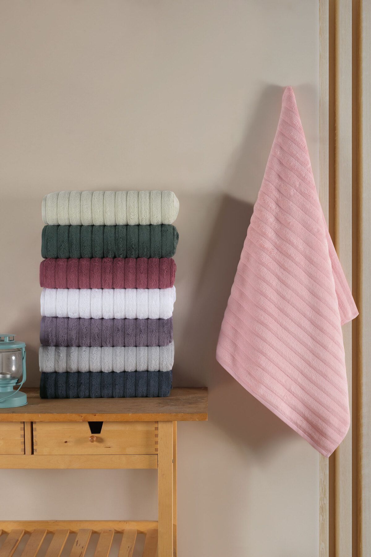 VAROL Wave Serisi Premium Micro Cotton Banyo Havlusu 80X150cm - Görsel 3
