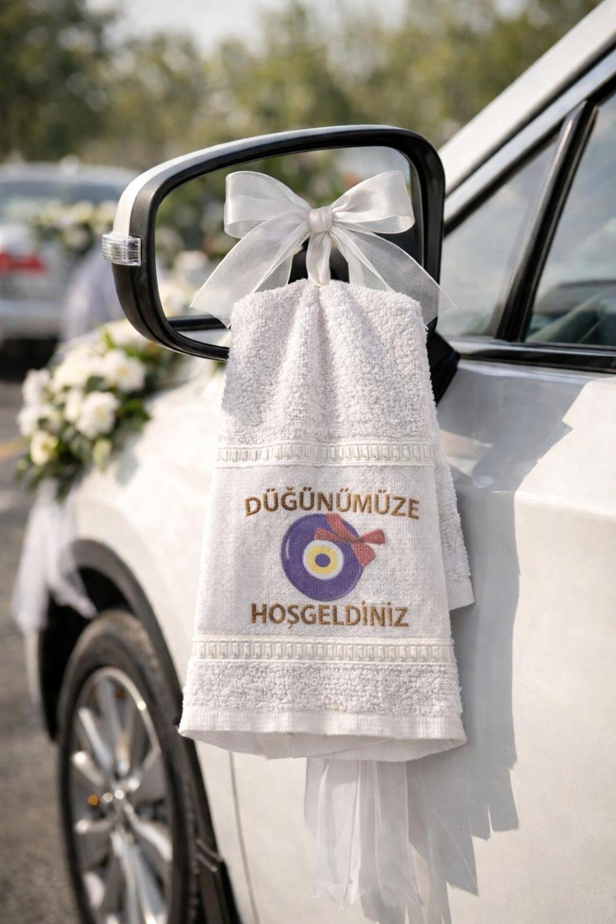 Bikaya Home Saçaksız Düğün Havlusu 40x70 cm | 1100 gr | 12’li Ekonomik Set | Gelin Arabası Süsleme & Dağıtmalık