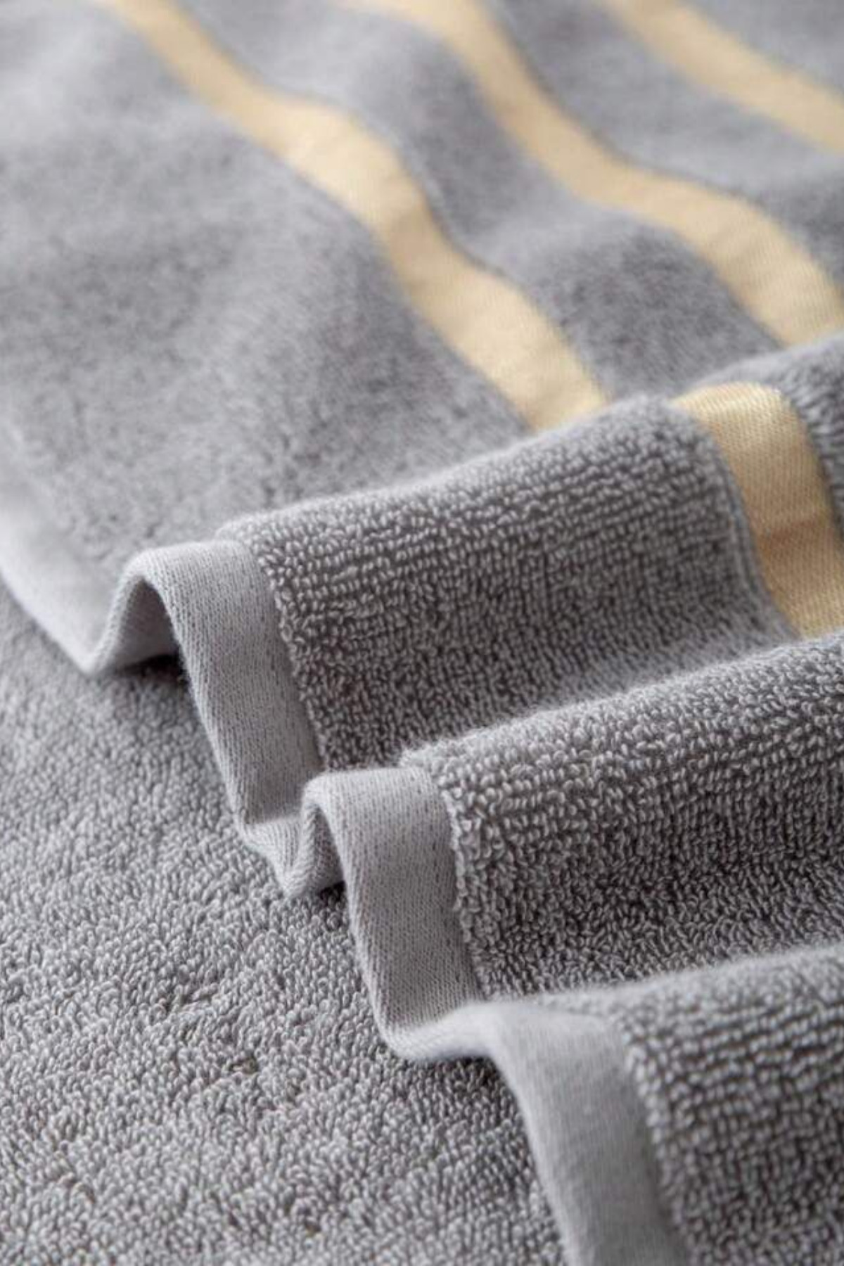 Mokita Home 12’li 30×50 Pamuk El/Yüz Havlusu Seti – Altın Şeritli, Bukle - Görsel 3