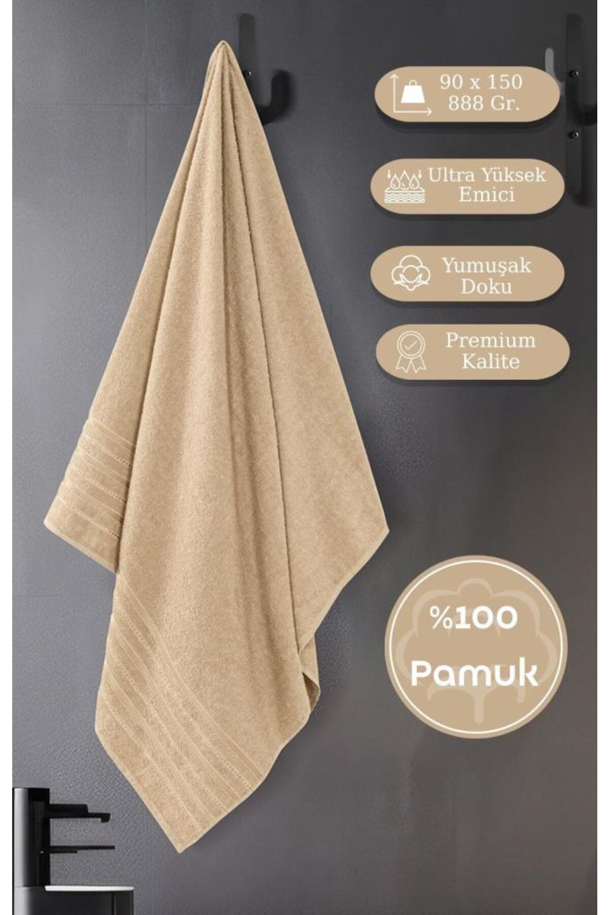 Karna Home Banyo Havlusu Tekli Dora 90x150 cm Yüksek Emici