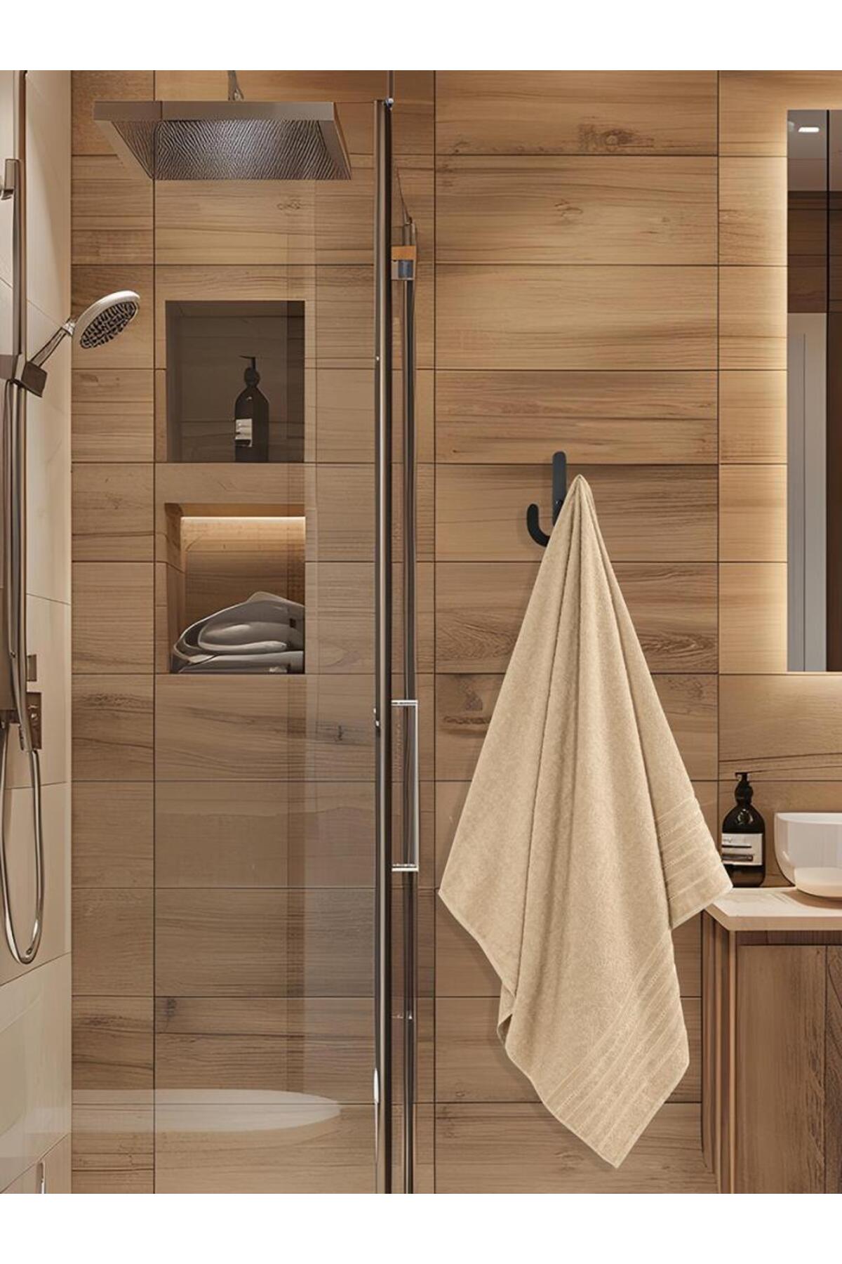 Karna Home Banyo Havlusu Tekli Dora 90x150 cm Yüksek Emici - Görsel 2