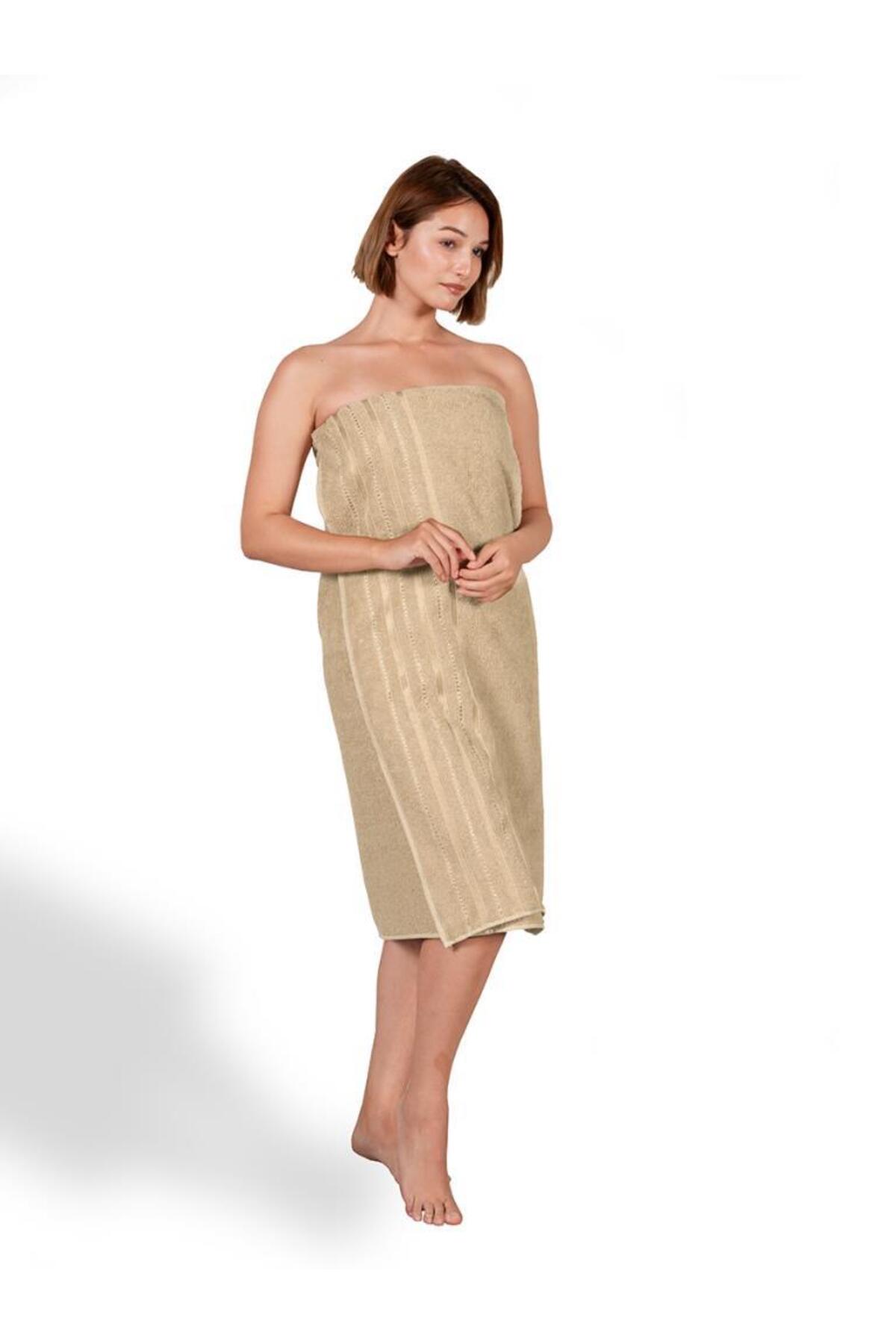 Karna Home Banyo Havlusu Tekli Dora 90x150 cm Yüksek Emici - Görsel 3