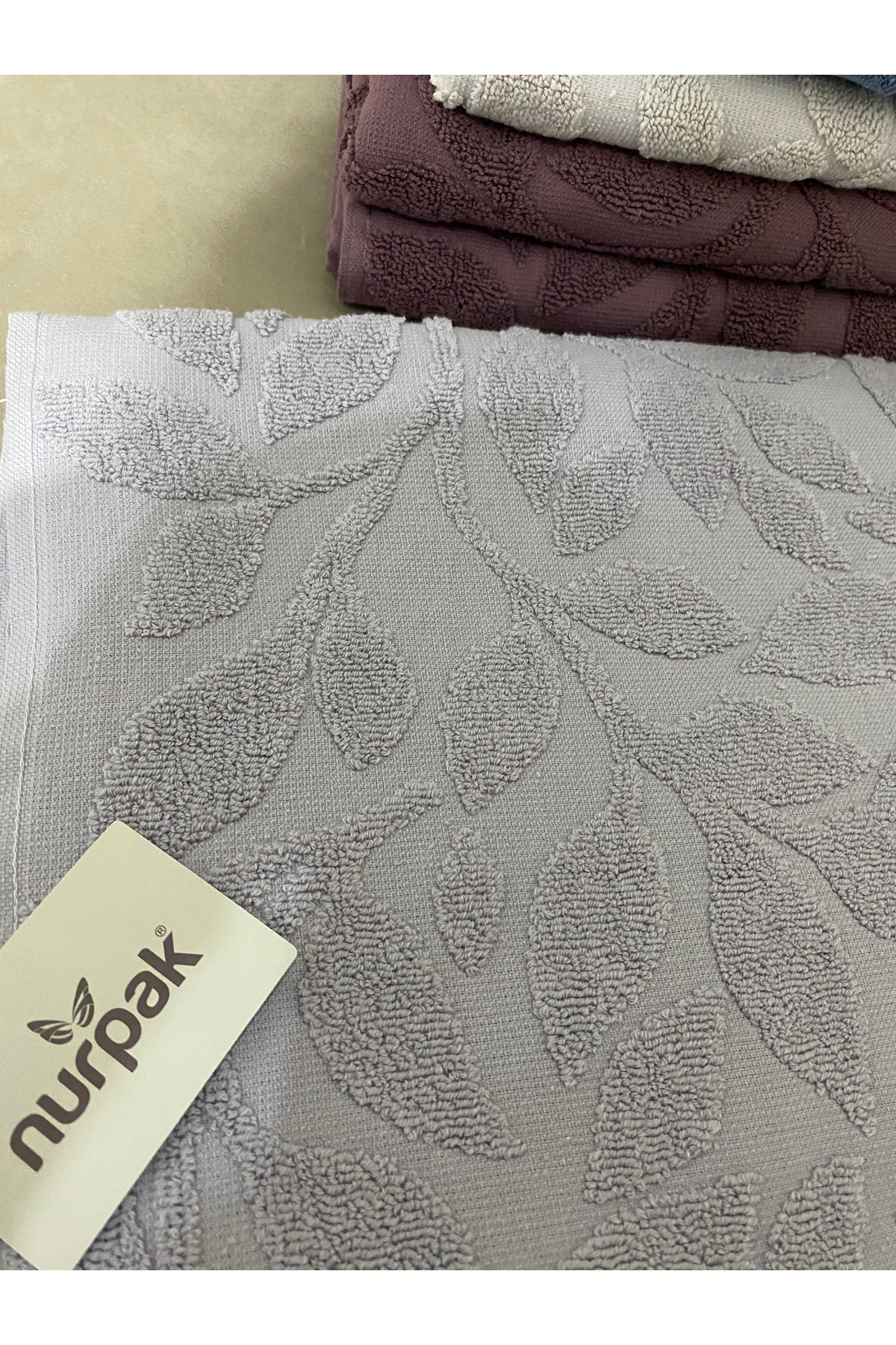 Nurpak 50x90 2'Lİ GRİ HAVLU SETİ - Görsel 3