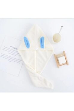 SB SizinBazar Beyaz Pamuklu Saç Kurulama Bonesi Baş Havlu Saç Bonesi- Pamuklu Saç Bonesi