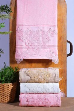 Comfort Home Carina 3 Parça El ve Yüz Havlu Seti | Baş Havlusu | 50x90 Cm | %100 Pamuk