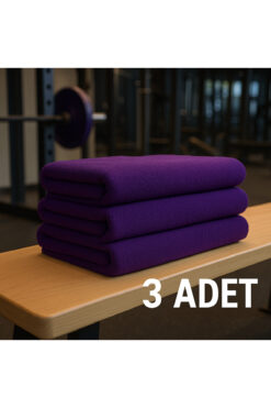 XAMANTHA 3 Lü Mikrofiber Spor Havlusu Leke Tutmayan Kuaför Havlusu Berber Havlusu 50x90