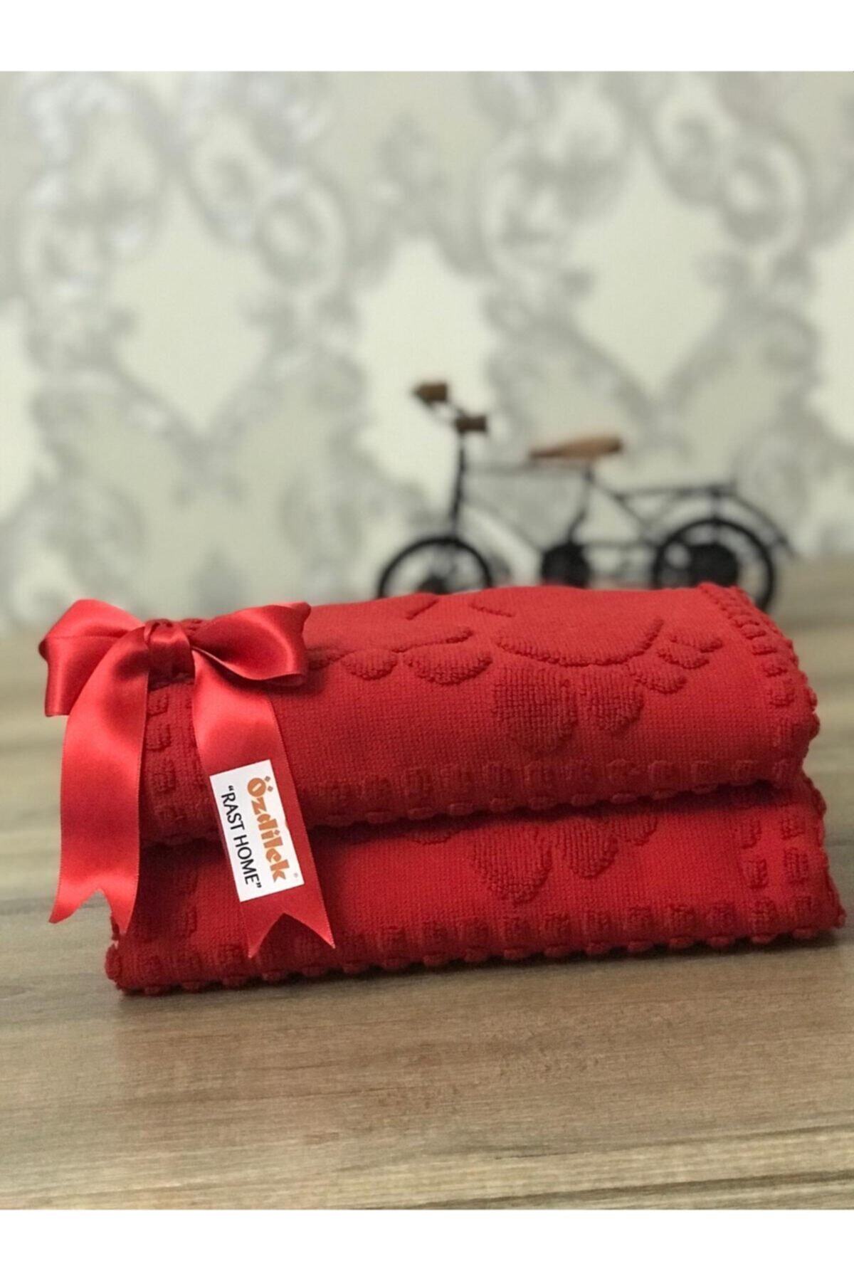 Özdilek Banyo Ayak Havlusu 2'li(Kırmızı)