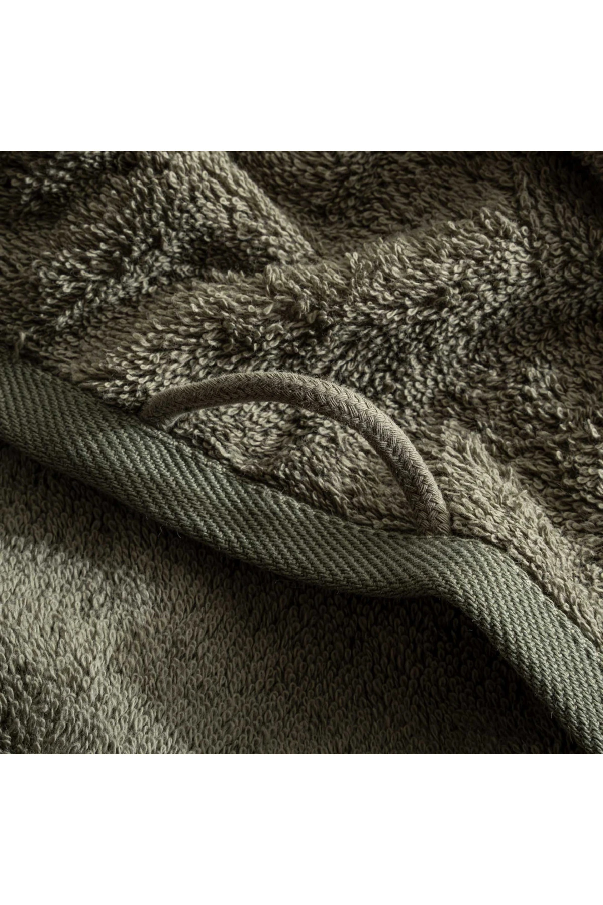 Ecocotton Masal El Yüz Havlusu %100 Organik Pamuk Nakışlı Yeşil 50x90 Cm - Görsel 3