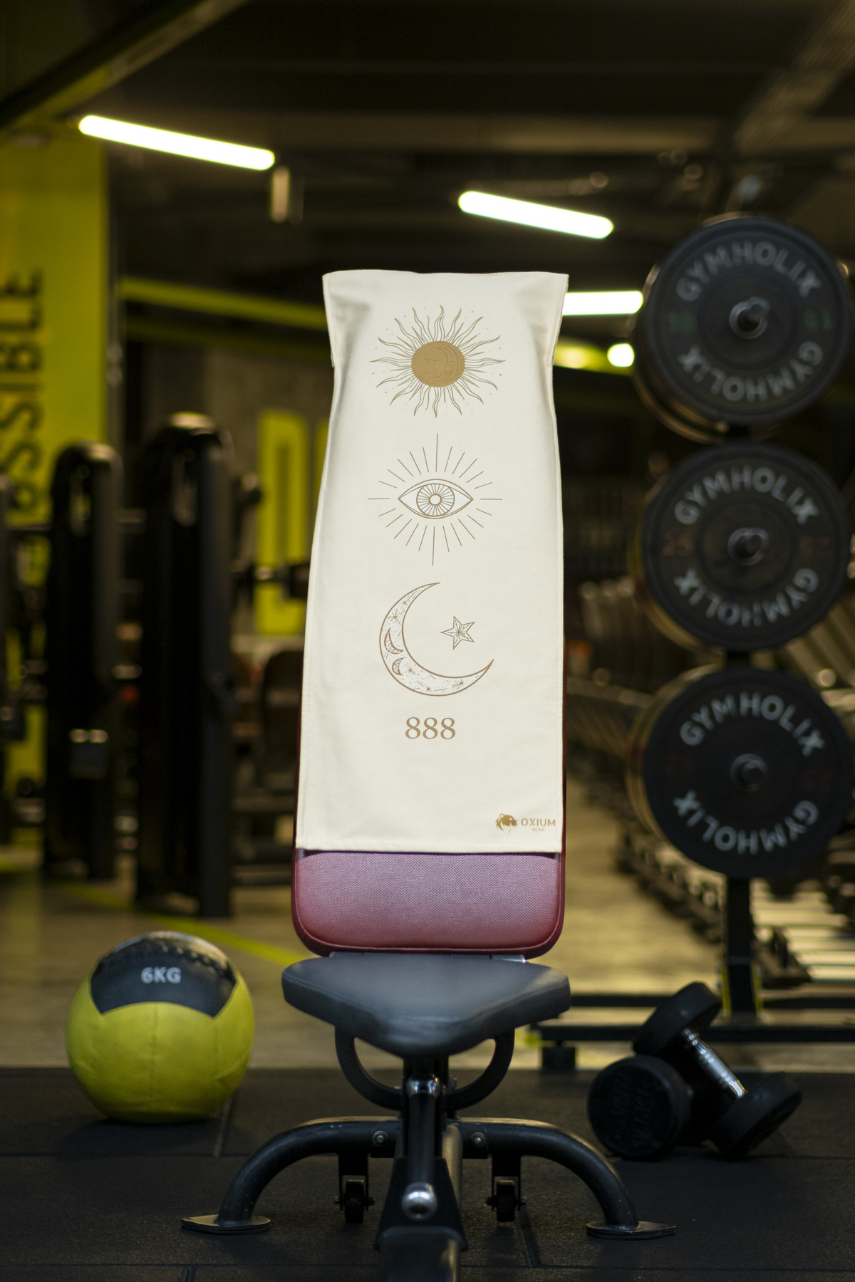 OXIUM BEAR Pamuklu Yeni Nesil Fitness Spor Havlusu - Dijital Baskılı - Hızlı Kuruyan Mikrofiber | 888