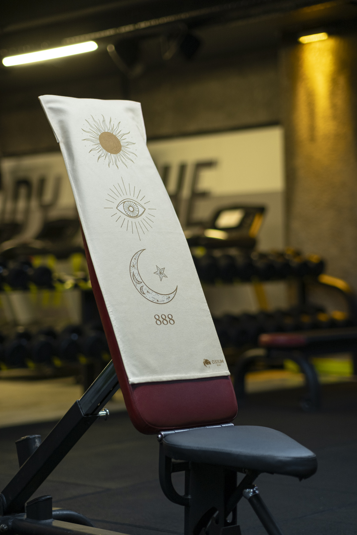 OXIUM BEAR Pamuklu Yeni Nesil Fitness Spor Havlusu - Dijital Baskılı - Hızlı Kuruyan Mikrofiber | 888 - Görsel 3