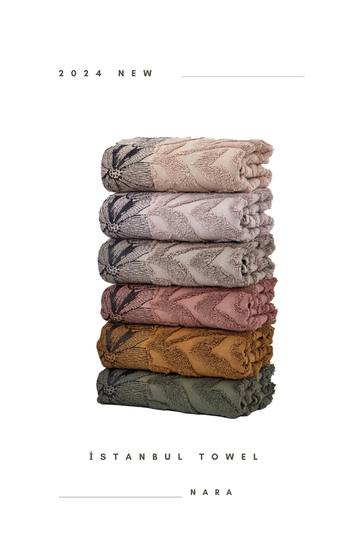 istanbul towel 6'lı NARA El Havlusu İstanbul Towel Özel Ürün