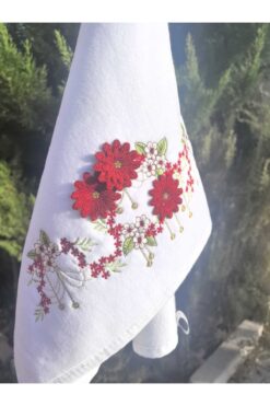 Peacock 3 Boyutlu Nakışlı %100 Pamuk El Havlusu Çeyize Uygun Hediyelik 50x90